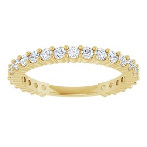 14K Yellow 3/4 CTW Natural Diamond 25-Year Anniversary Band