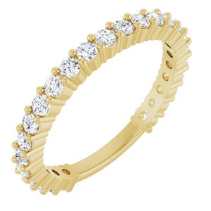 14K Yellow 3/4 CTW Natural Diamond 25-Year Anniversary Band