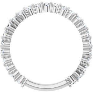 Platinum 3/4 CTW Natural Diamond 25-Year Anniversary Band