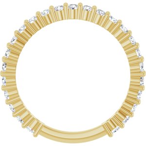 14K Yellow 3/4 CTW Natural Diamond 25-Year Anniversary Band