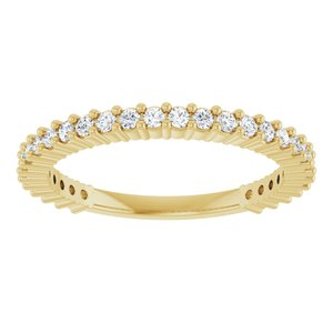 14K Yellow 3/8 CTW Natural Diamond 30-Year Anniversary Band