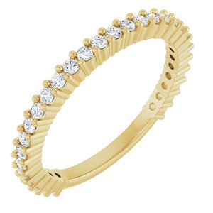 14K Yellow 3/8 CTW Natural Diamond 30-Year Anniversary Band