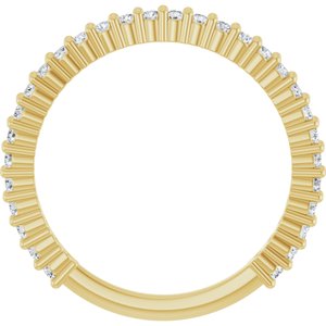 14K Yellow 3/8 CTW Natural Diamond 30-Year Anniversary Band