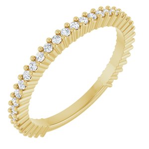 14K Yellow 1/3 CTW Natural Diamond 35-Year Anniversary Band