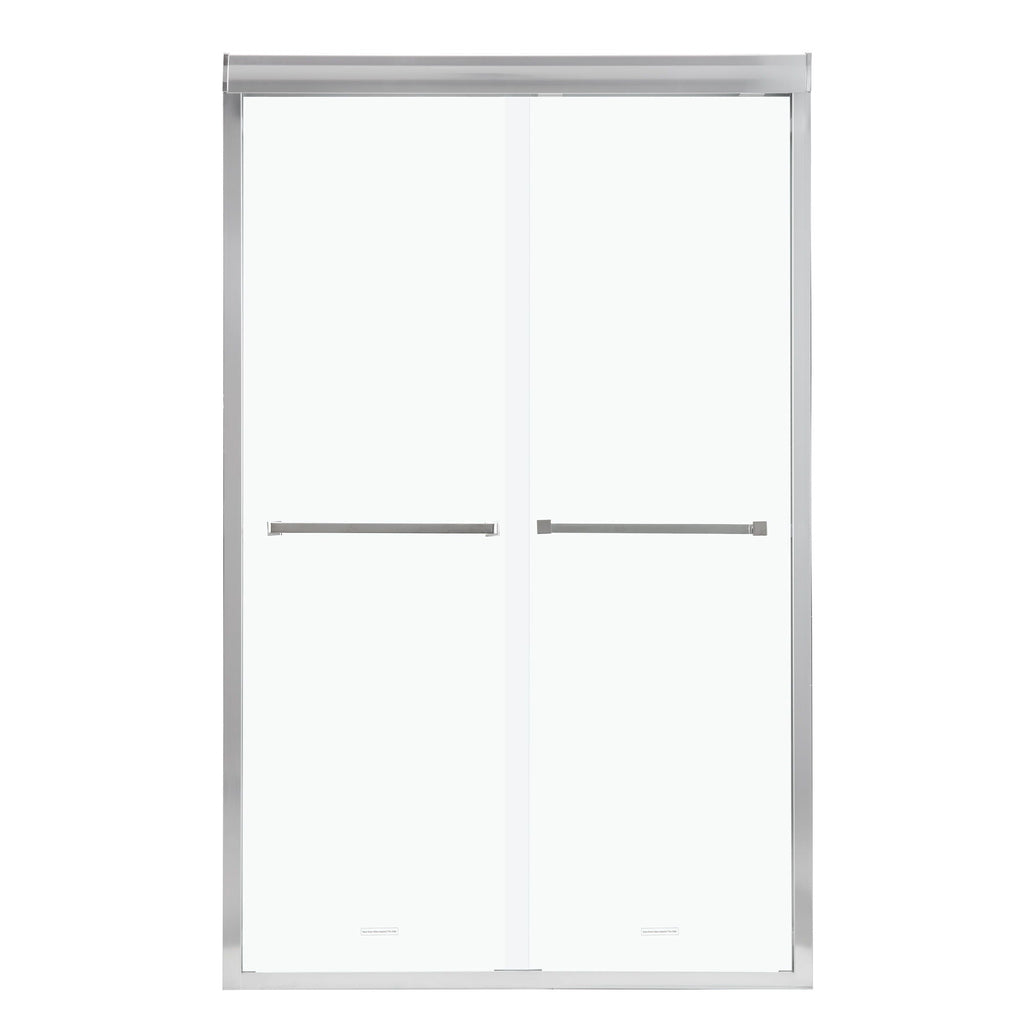 Modern Double Sliding Shower Enclosure, Tempered Glass