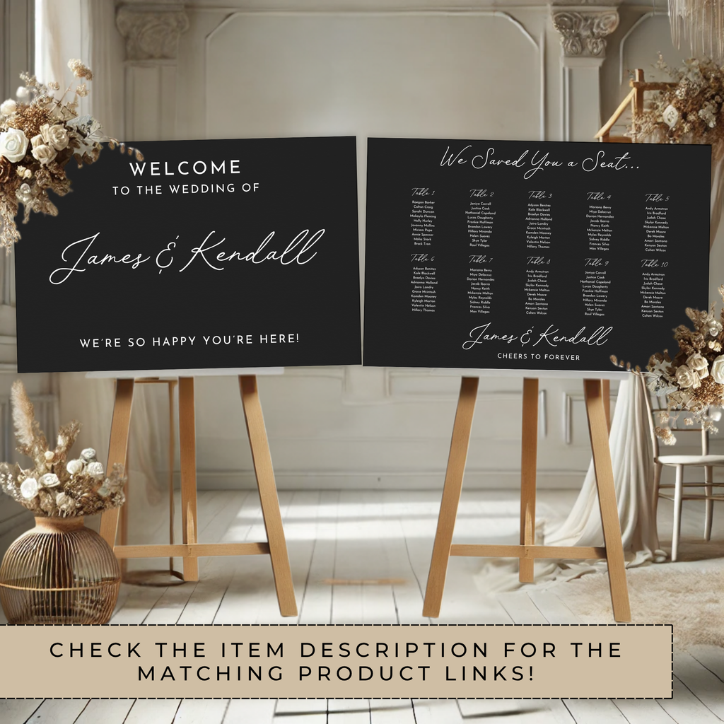 Minimal Modern The Night Before Rehearsal Dinner Welcome Sign