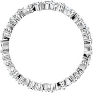 Platinum 3/4 CTW Natural Diamond Eternity Band Size 7