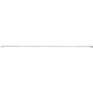 14K White Gold 1.4 mm Round Line 7 1/4" Bracelet Mounting – image 4