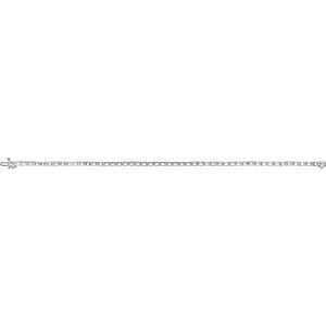 14K White Gold 2.8 mm Round Line 7 1/4" Bracelet Mounting – image 4