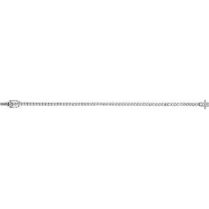 14K White Gold 1.5 mm Round Illusion-Set Line 7" Bracelet Mounting – image 3