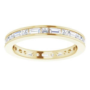 14K Yellow 3/4 CTW Natural Diamond Eternity Band Size 4