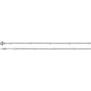 14K White Gold 4 CTW Lab-Grown Diamond Line 16" Necklace