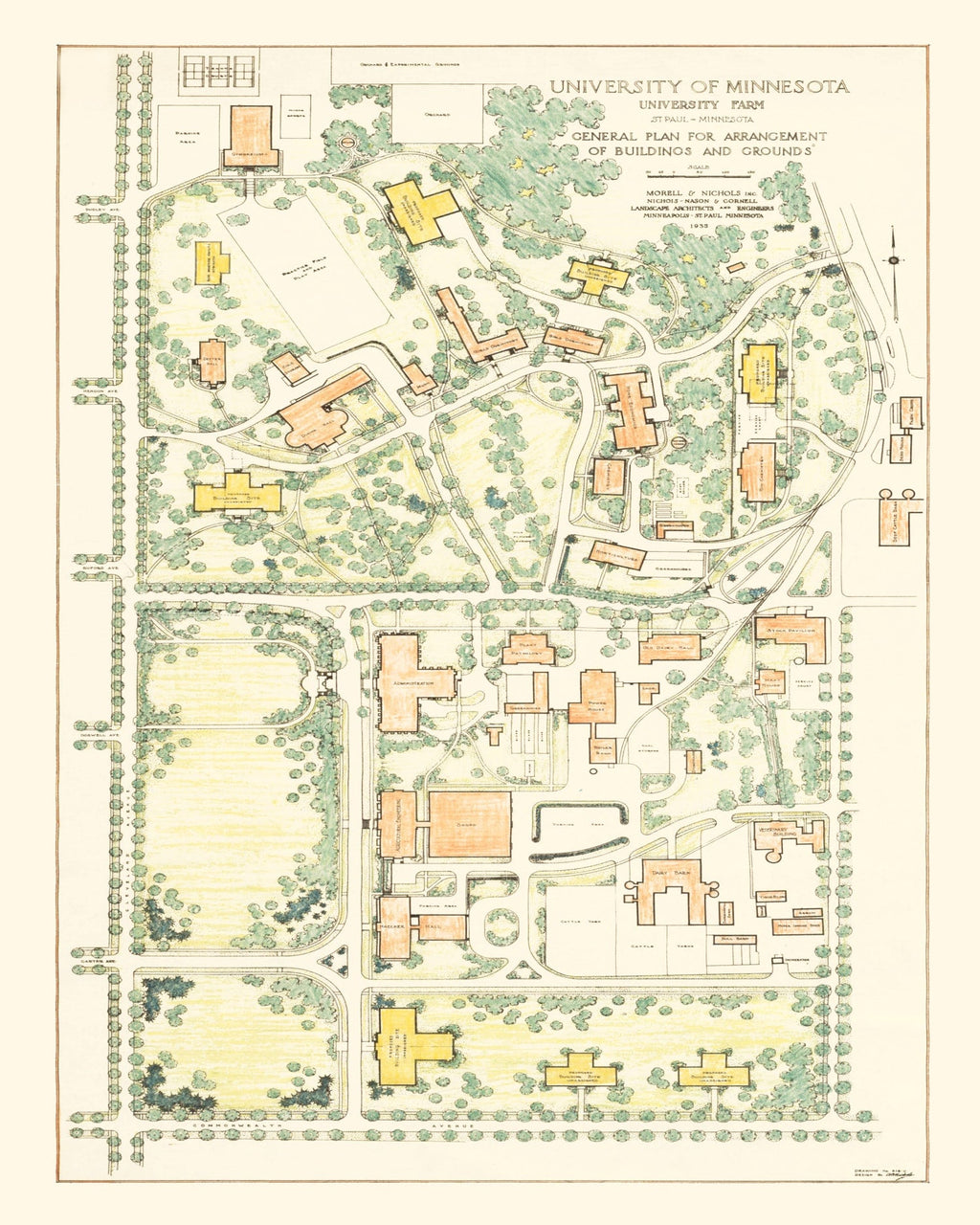 University of Minnesota Farm Map 1935