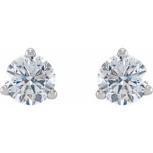 14K White Gold 3/8 CTW Natural Diamond Earrings – image 2