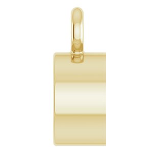 18K Yellow Gold 3.25 mm Round Bezel-Set Dangle