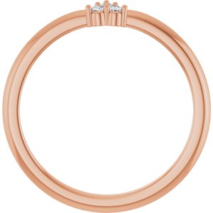 14K Rose Gold .04 CTW Natural Diamond Cluster Ring