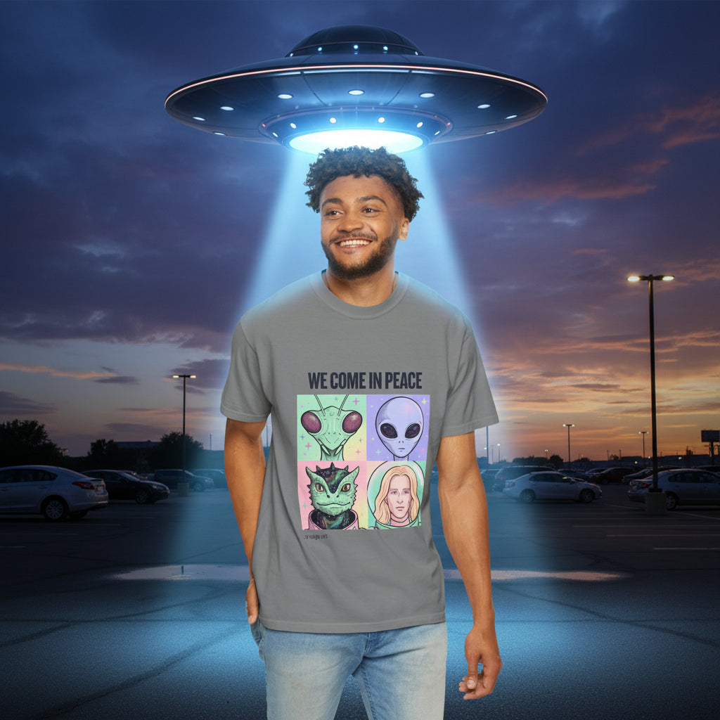 We Come in Peace - Alien Portraits Graphic T-Shirt