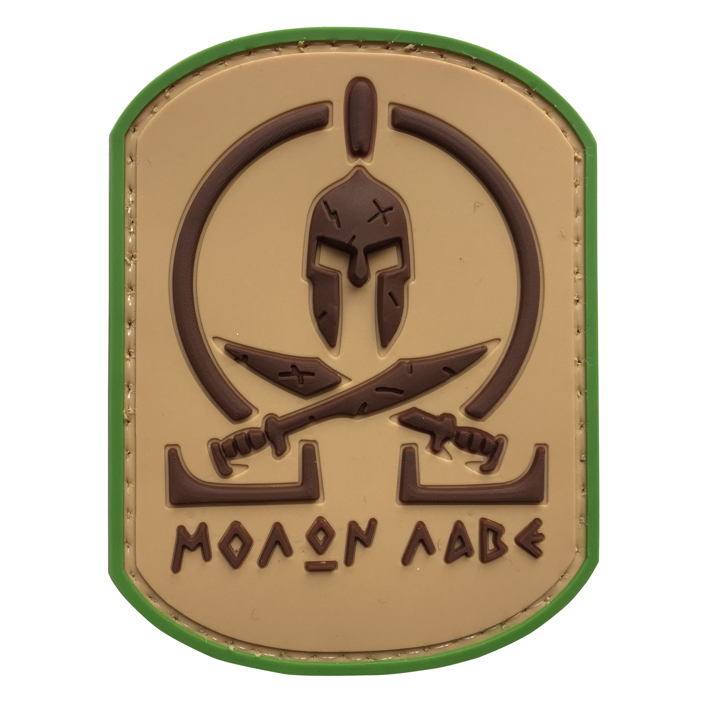 Molon Labe Spartan Battle Worn PVC Patch Multicam