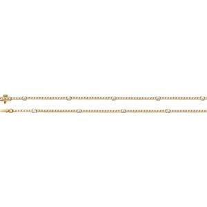 14K Yellow Gold 4 CTW Lab-Grown Diamond Line 16" Necklace
