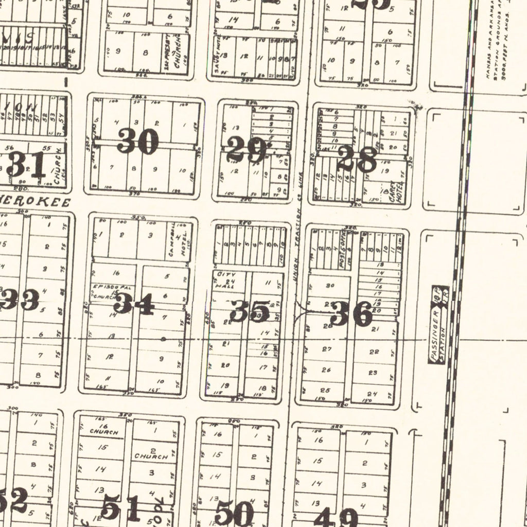 Vintage Map of Nowata County, Oklahoma 1921