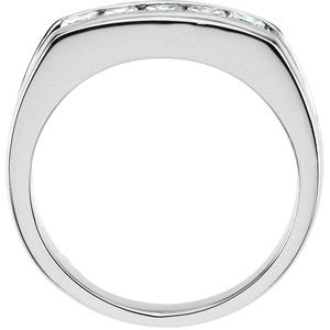 Platinum 3/4 CTW Natural Diamond Five-Stone Ring