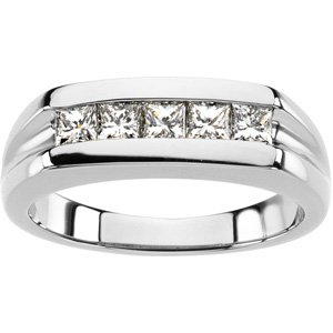 Platinum 3/4 CTW Natural Diamond Five-Stone Ring