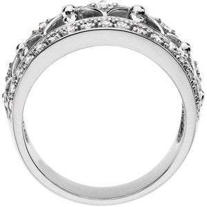 Platinum 1/2 CTW Natural Diamond Ring