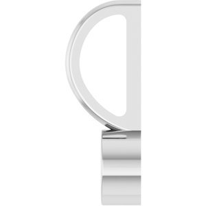 Platinum 3.5 mm Round Solitaire Charm/Pendant Mounting – image 6