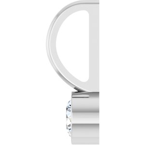 14K White Gold 1/6 CTW Natural Diamond Charm/Pendant – image 3