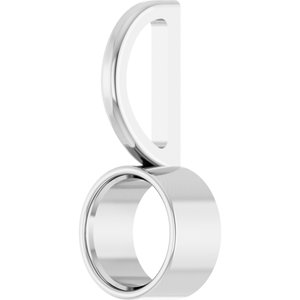 Platinum 5 mm Round Solitaire Charm/Pendant Mounting – image 4