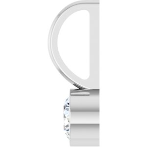 Platinum 1/5 CT Natural Diamond Charm/Pendant – image 3
