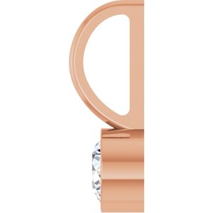14K Rose Gold 1/5 CTW Natural Diamond Charm/Pendant – image 3