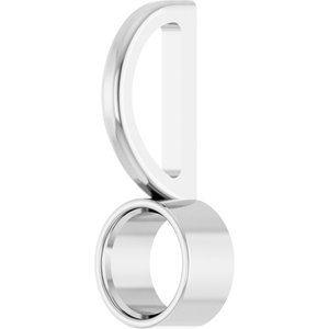 Sterling Silver 4 mm Round Solitaire Charm/Pendant Mounting – image 4