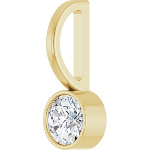 14K Yellow Gold 1/5 CTW Natural Diamond Charm/Pendant – image 2