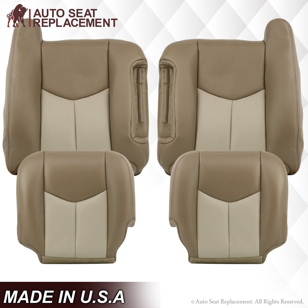 2003-2006 GMC Yukon Denali Seat Cover in 2 Tone Tan: Choose From Variants