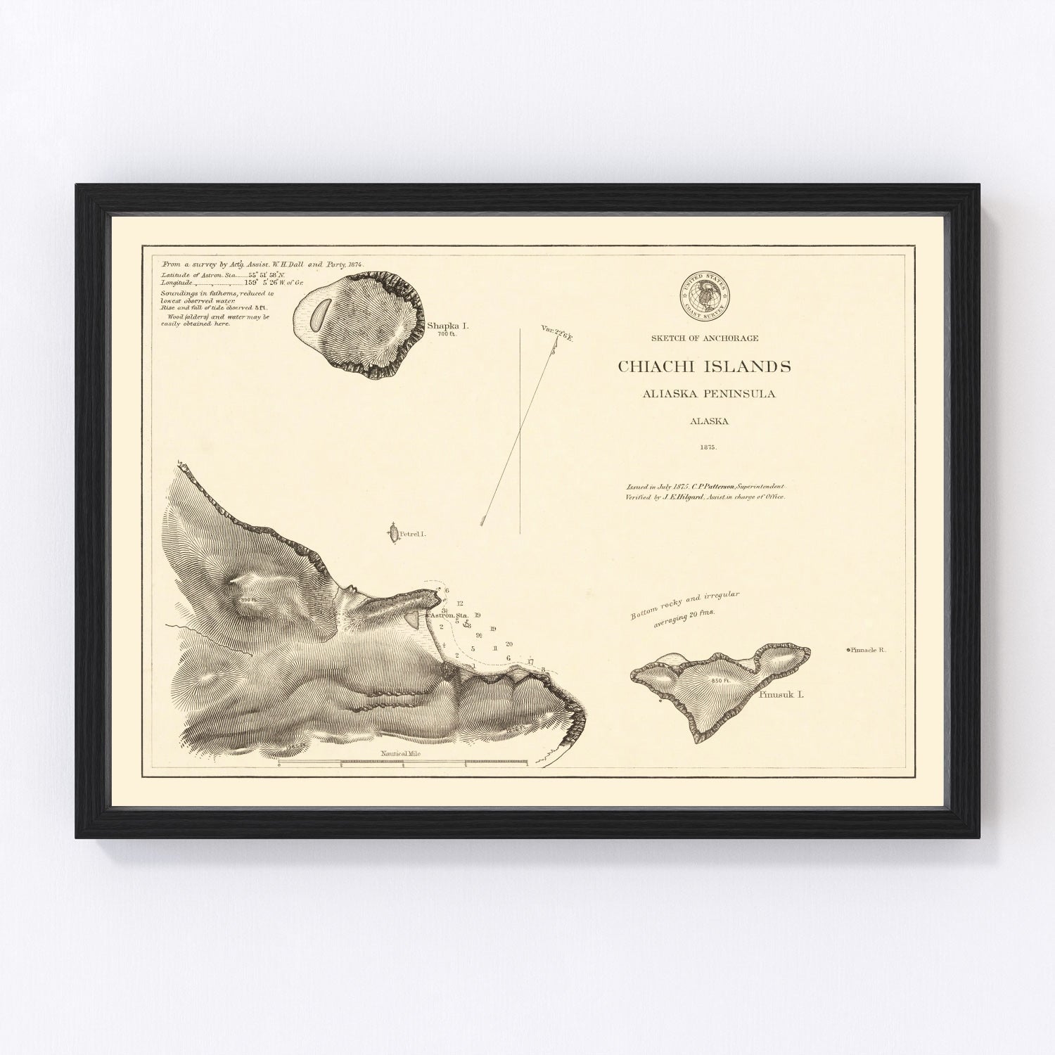 Vintage Anchorage, AK Map 1875