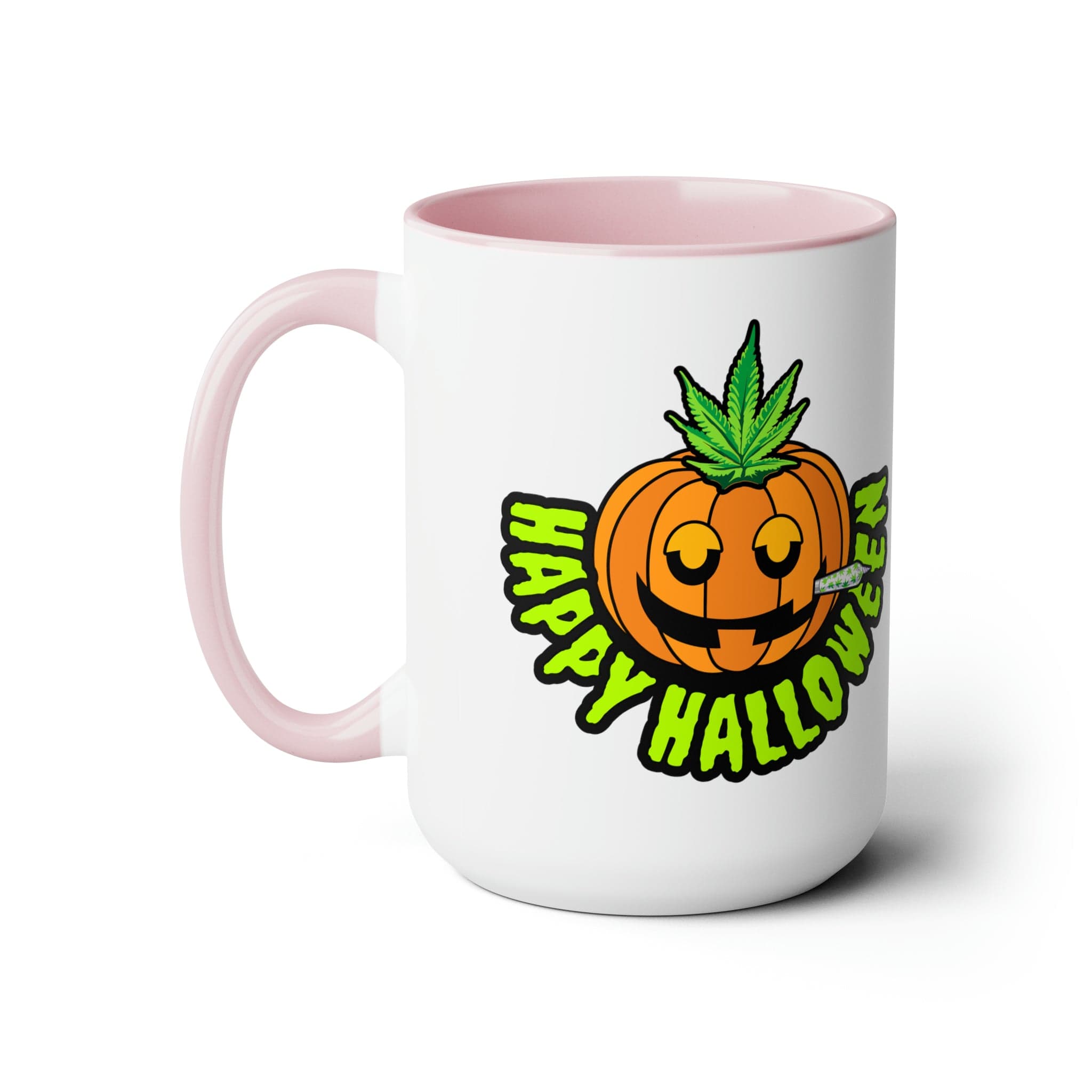 Happy Halloween Pumpkin Stoner 15oz Coffee Mug
