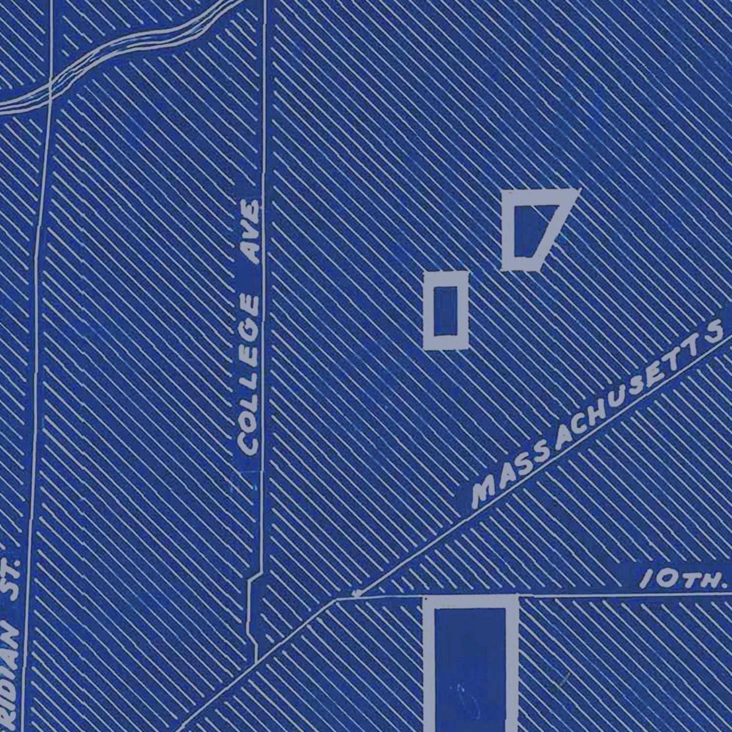 Vintage Map of Indianapolis, Indiana 1934