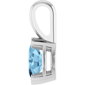 Half-Bezel Solitaire Pendant
