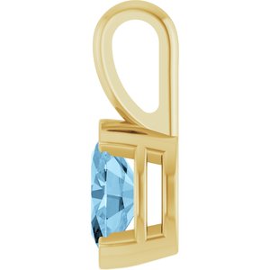 Half-Bezel Solitaire Pendant