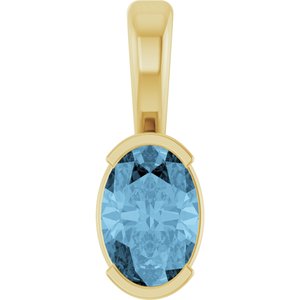 Half-Bezel Solitaire Pendant