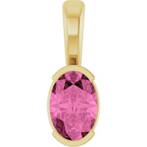 Half-Bezel Solitaire Pendant