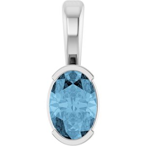 Half-Bezel Solitaire Pendant