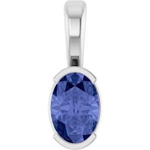 Half-Bezel Solitaire Pendant