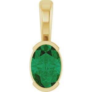 Half-Bezel Solitaire Pendant