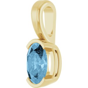 Half-Bezel Solitaire Pendant