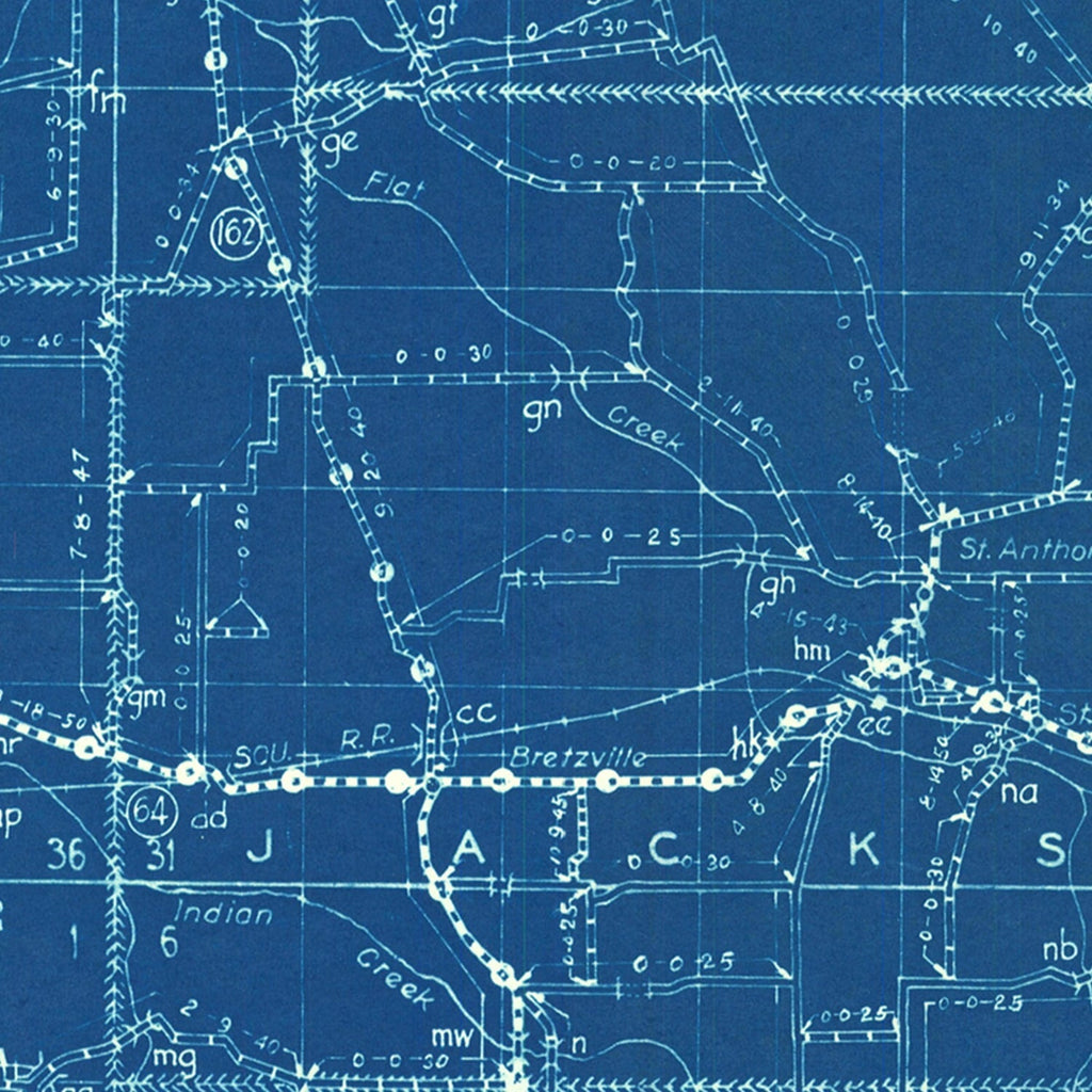 Vintage Map of Dubois County, Indiana 1936