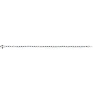 14K White Gold 2 1/2 CTW Lab-Grown Diamond 7" Line Bracelet