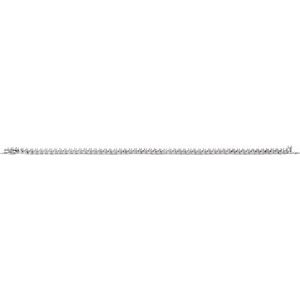 14K White Gold 2.3 mm Round Accented 7 1/4" Line Bracelet Mounting – image 2