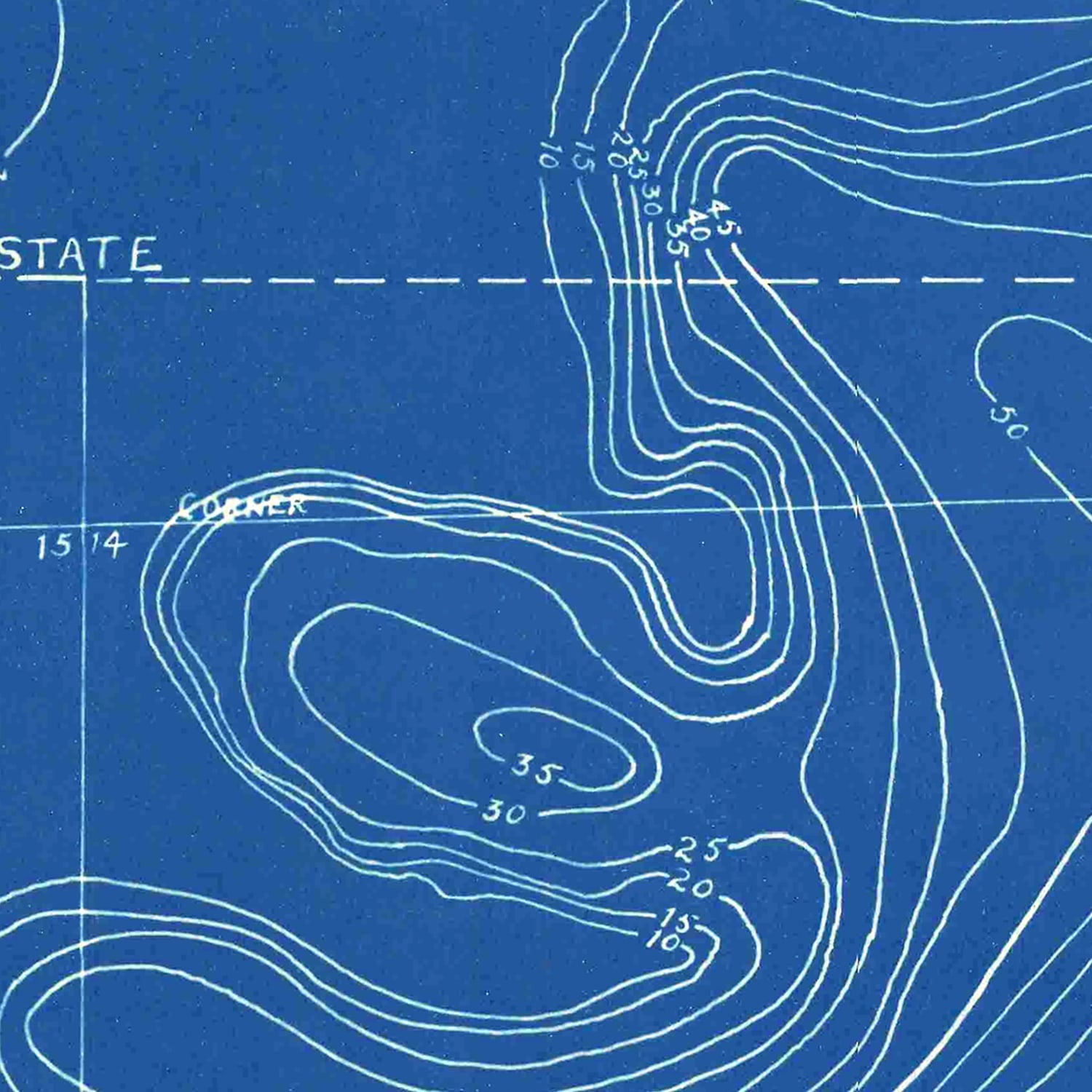 Vintage Lake George, IN Map 1923